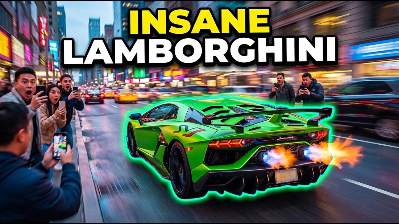 When Lamborghini Aventador SVJ Roars Through The Street