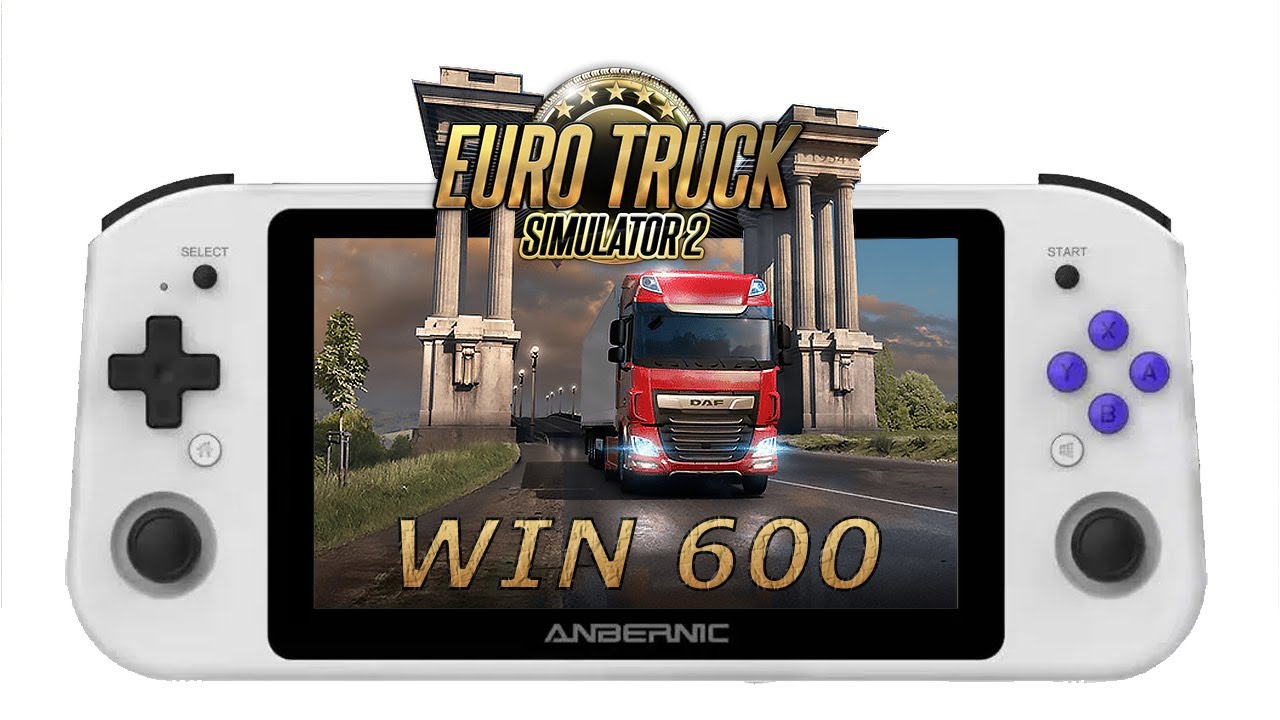 Euro Truck Simulator 2 test gameplay on Anbernic Win 600