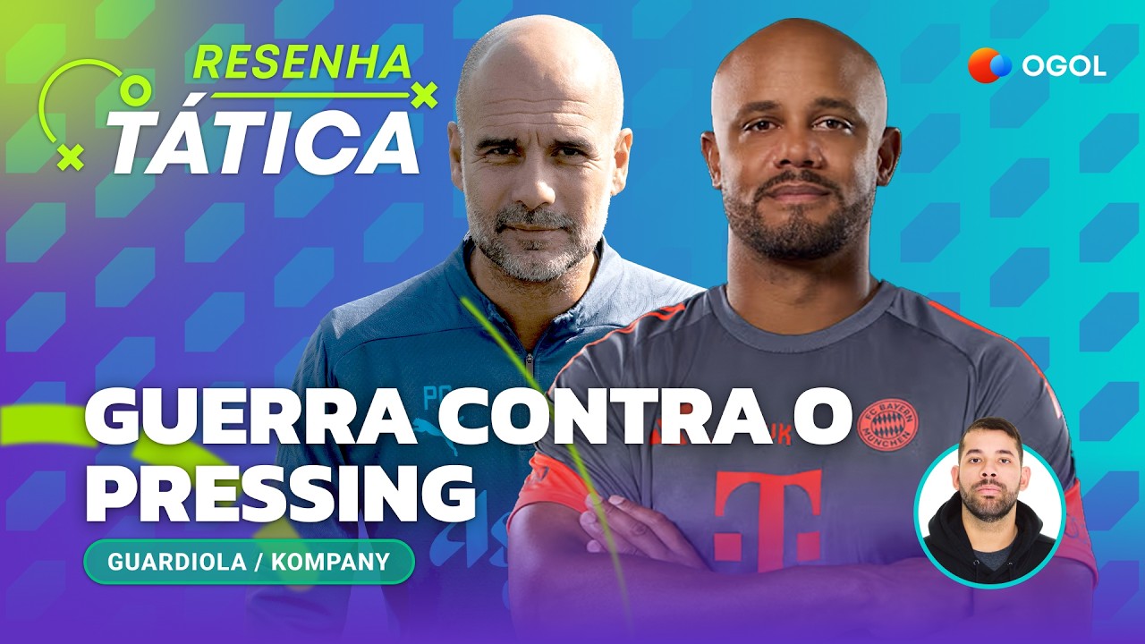 Kompany e Guardiola juntos na guerra contra o pressing