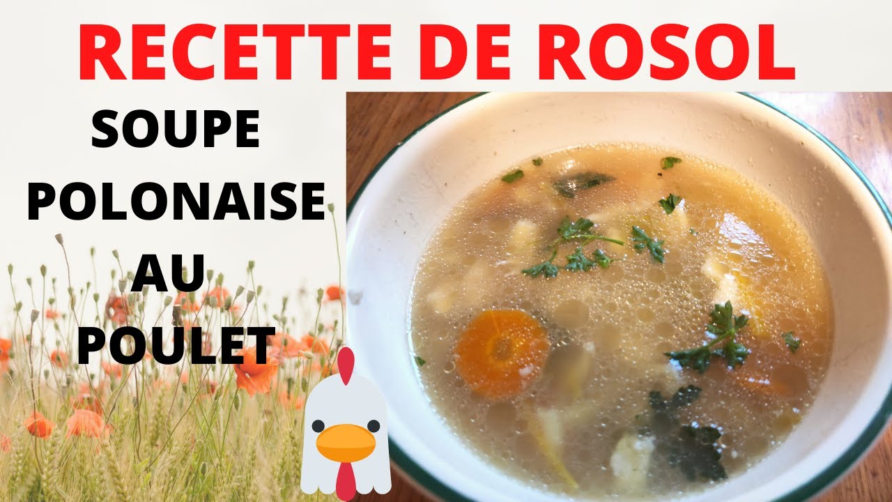 Soupe polonaise au poulet : LE ROSOL