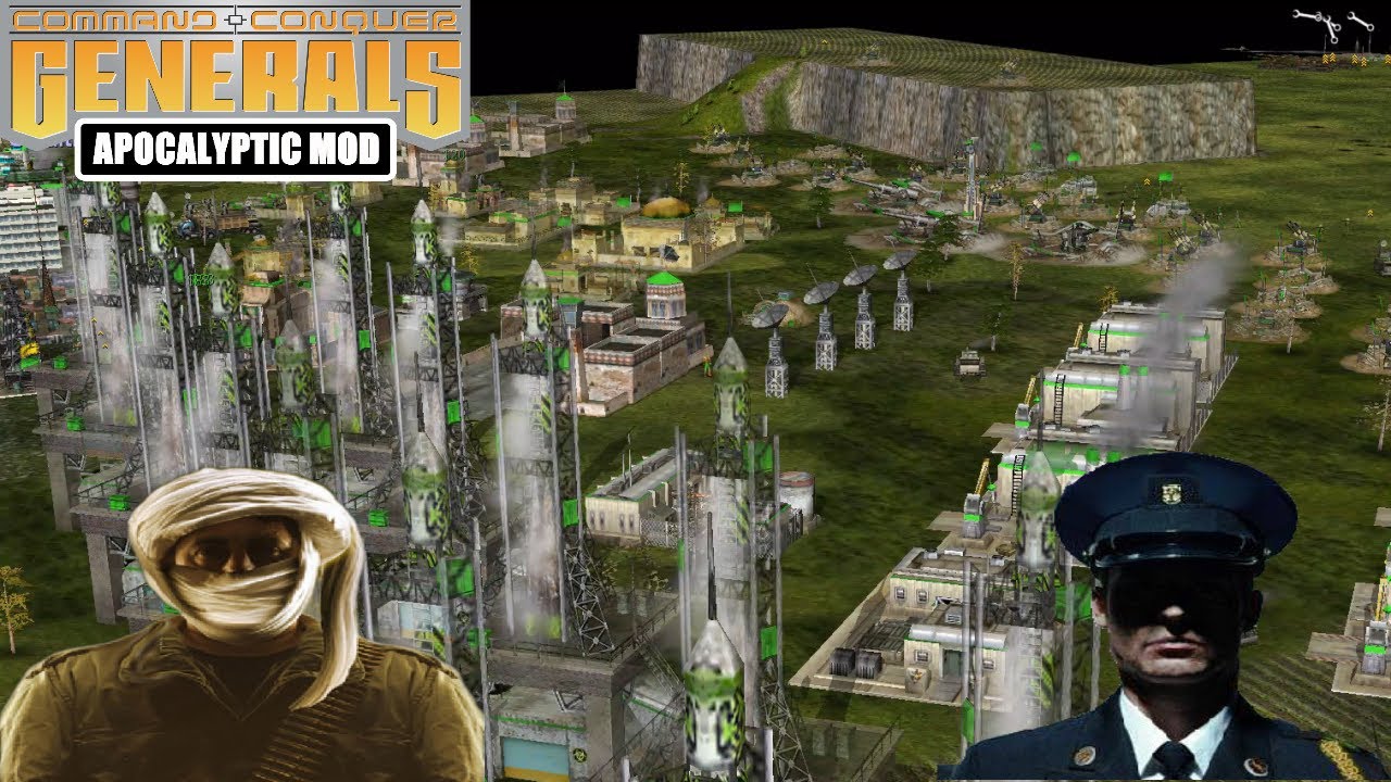 Великий лидер GLA против босса США! C&C Generals Zero Hour Apocalyptic 2.2
