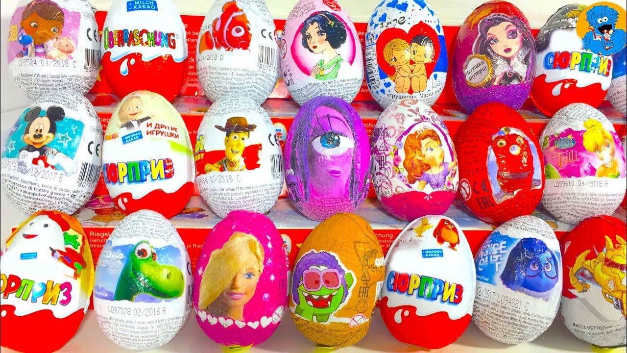 Мега Обзор Коллекции Яиц С Сюрпризом из разных серий.Unboxing New Surprise Eggs