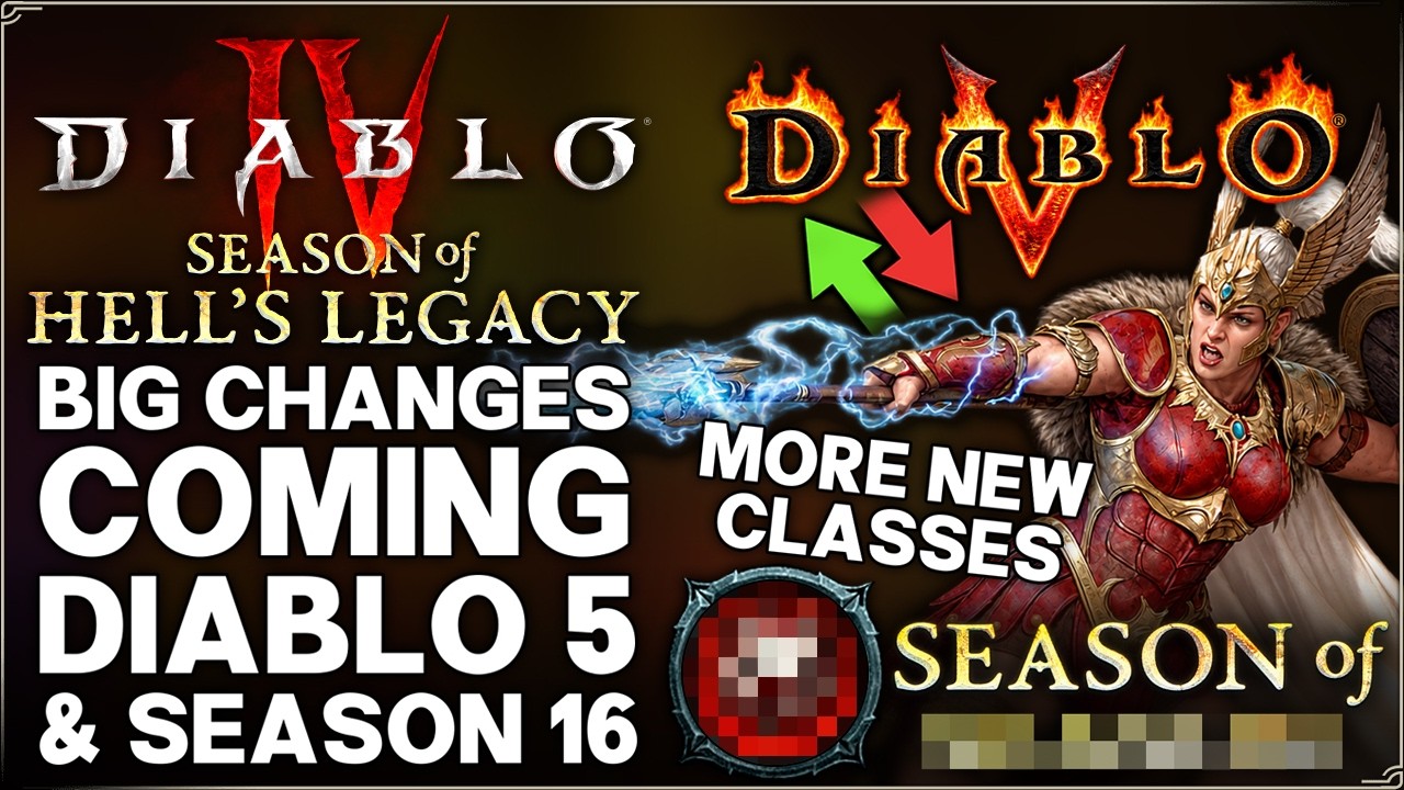 Diablo 4 &mdash; ВНИМАНИЕ: СЕРЬЁЗНАЯ проблема 16-го сезона и новые классы &mdash; Diablo 5 ПРОТИВ S16 и други...