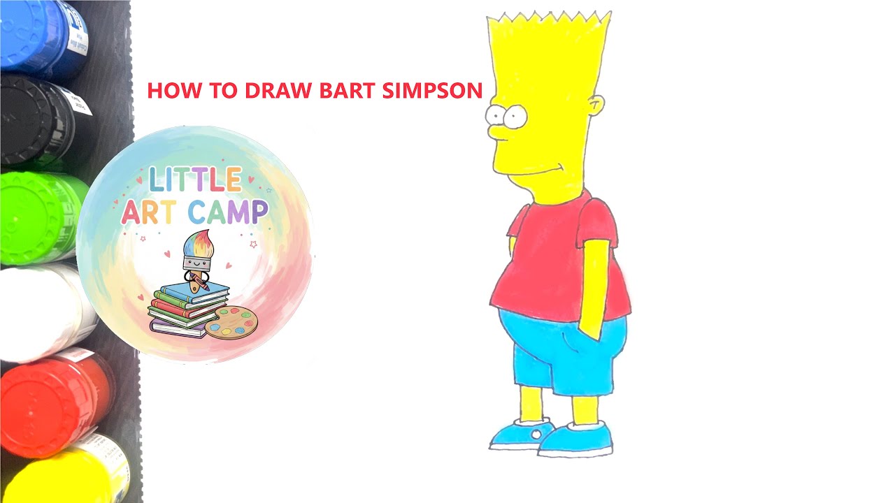 How to Draw Bart Simpson – Easy Cartoon Drawing for Kids!
