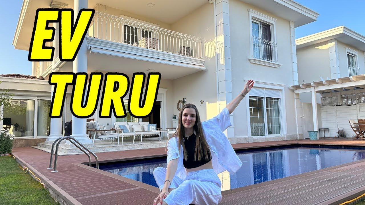 EV TURU 🏡 ⎜BAHÇELİ HAVUZLU 5 + 2 EV TURU 😍 🏡 #ev #evturu