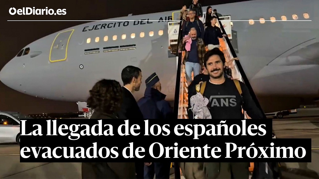 Aterriza el primer avión militar con 171 españoles evacuados de Oriente Próximo