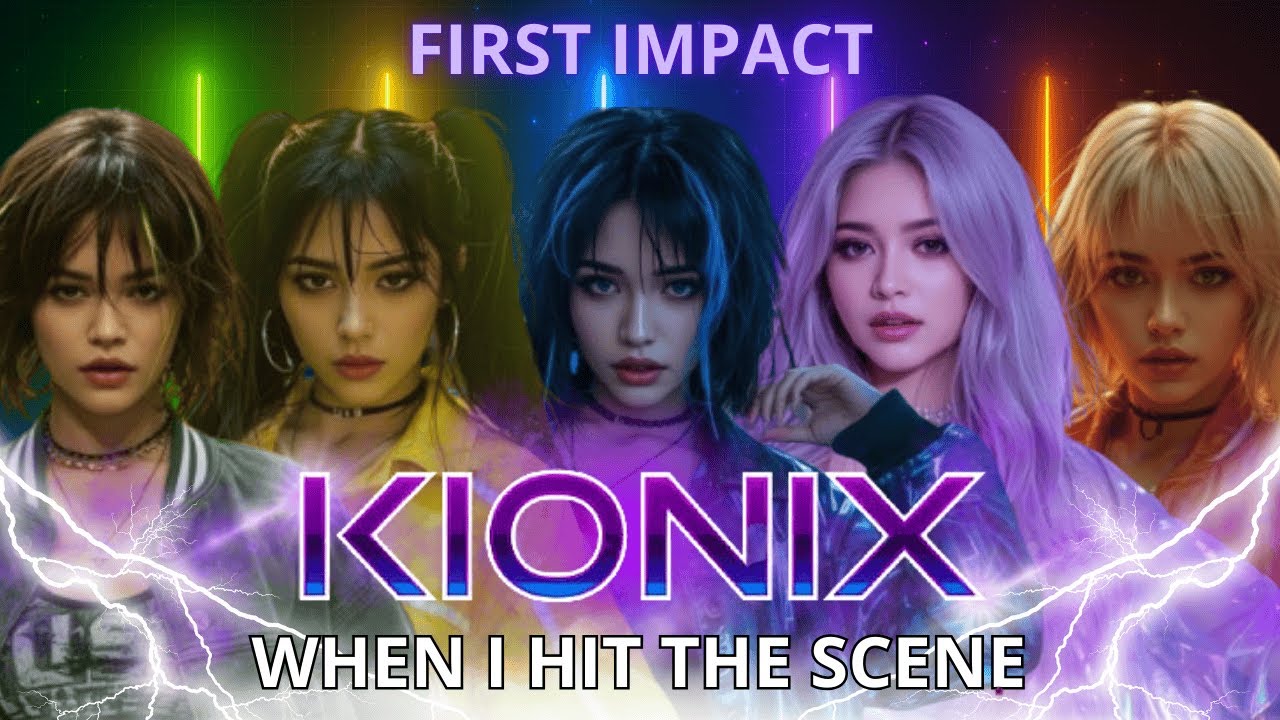 KIONIX – When I Hit the Scene | AI K-Pop Lyric Video (K/DA Inspired)