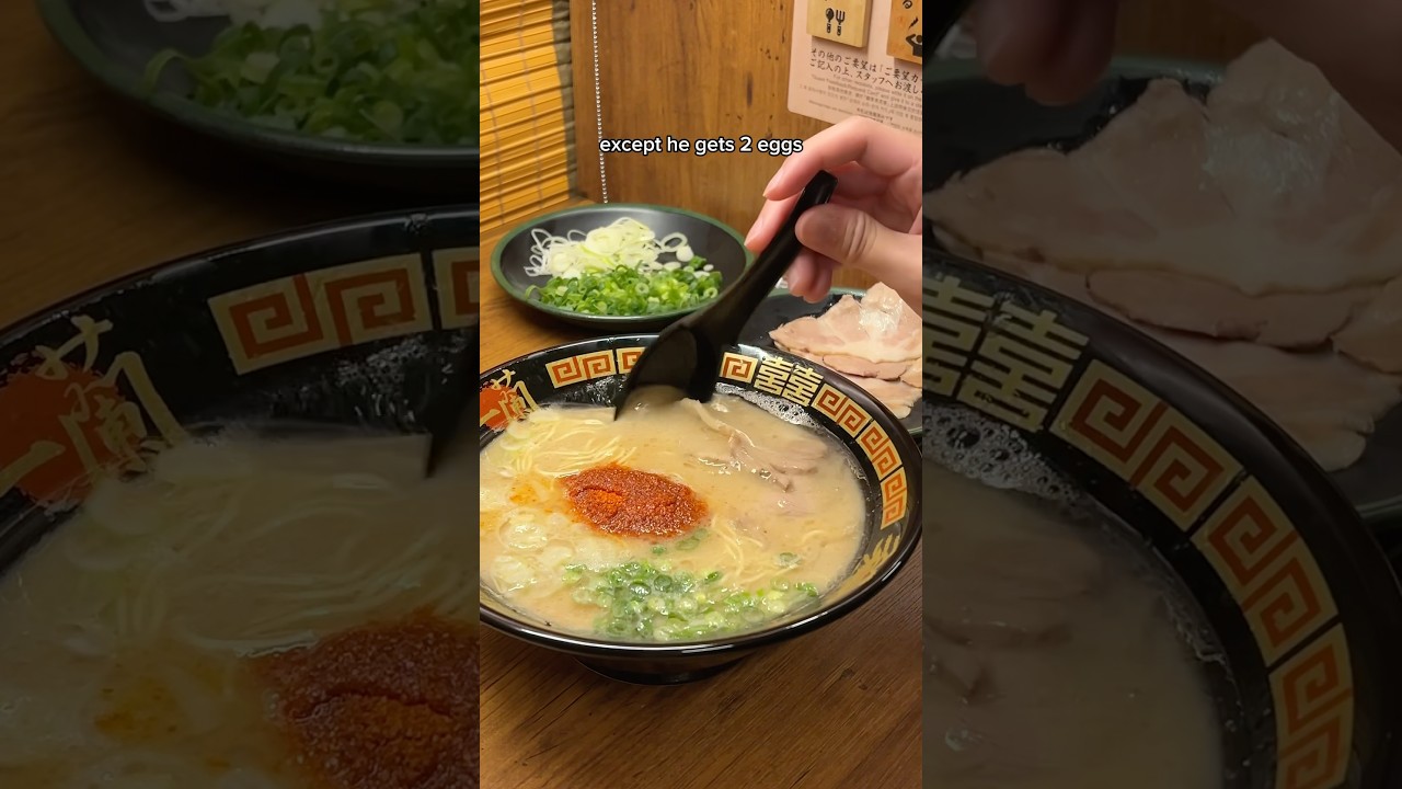THE PERFECT ICHIRAN COMBO 🍜 #ichiran #ramen #ramennoodles #japan #japantravel
