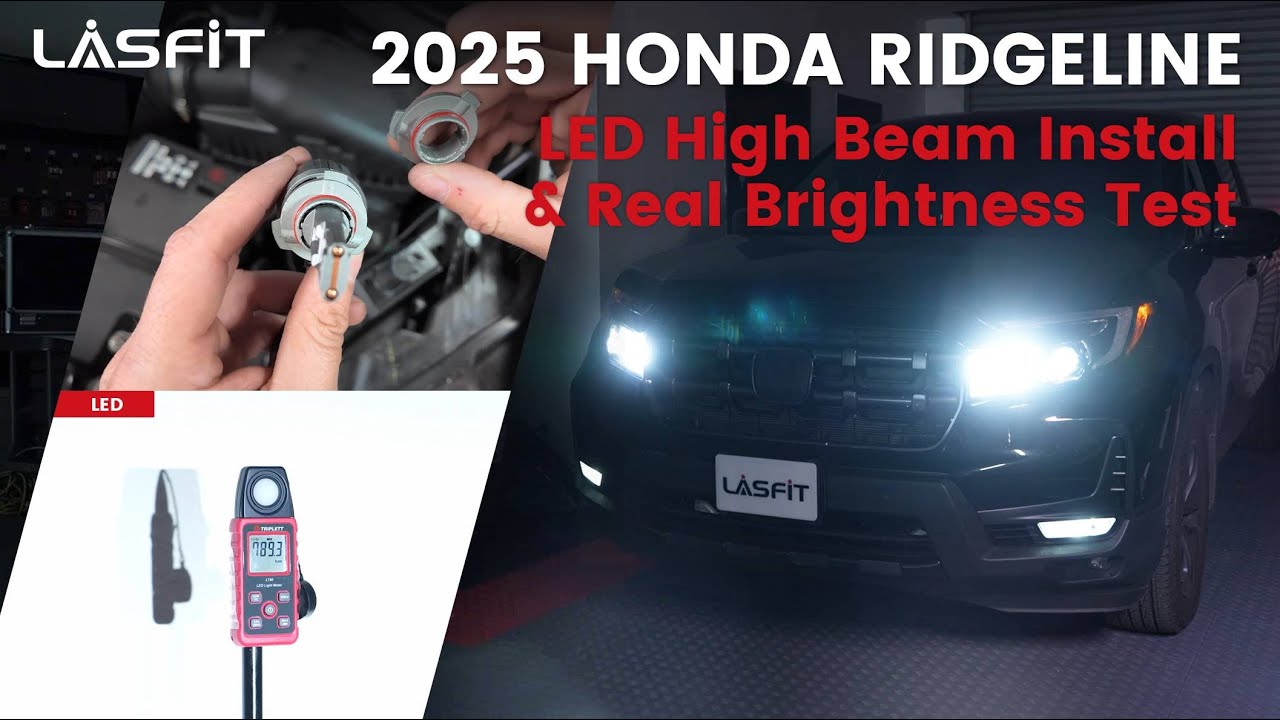2025 Honda Ridgeline LED High Beam Upgrade | Install Guide & LED vs Halogen Test