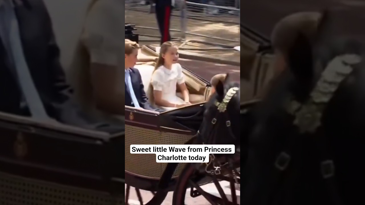 #PrincessCharlotte sweet little wave #shorts