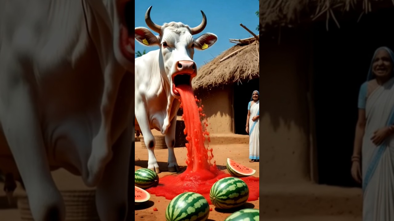 A STORY OF DADI COW 🐄.#ai #trending #funny#public#cartoon #video#explore