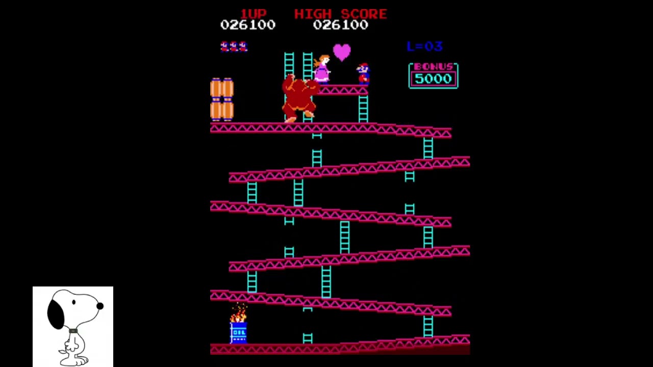 Donkey Kong (No Hammer Challenge) (76,700) [MAME]