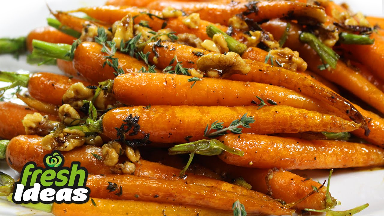 Easy Glazed Carrots Recipe with Maple Syrup & Walnuts | Woolworths