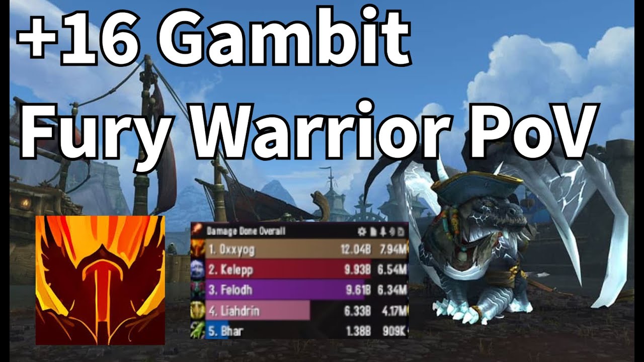 11.2 +16 Tazavesh: Gambit - Slayer Fury Warrior PoV + Commentary - FURY IS META!!!!