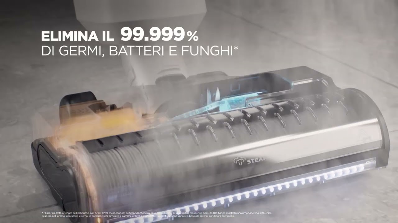 Polti RollySteam WD40C Family - Aspira e Lavapavimenti a Vapore, la soluzione completa per la casa