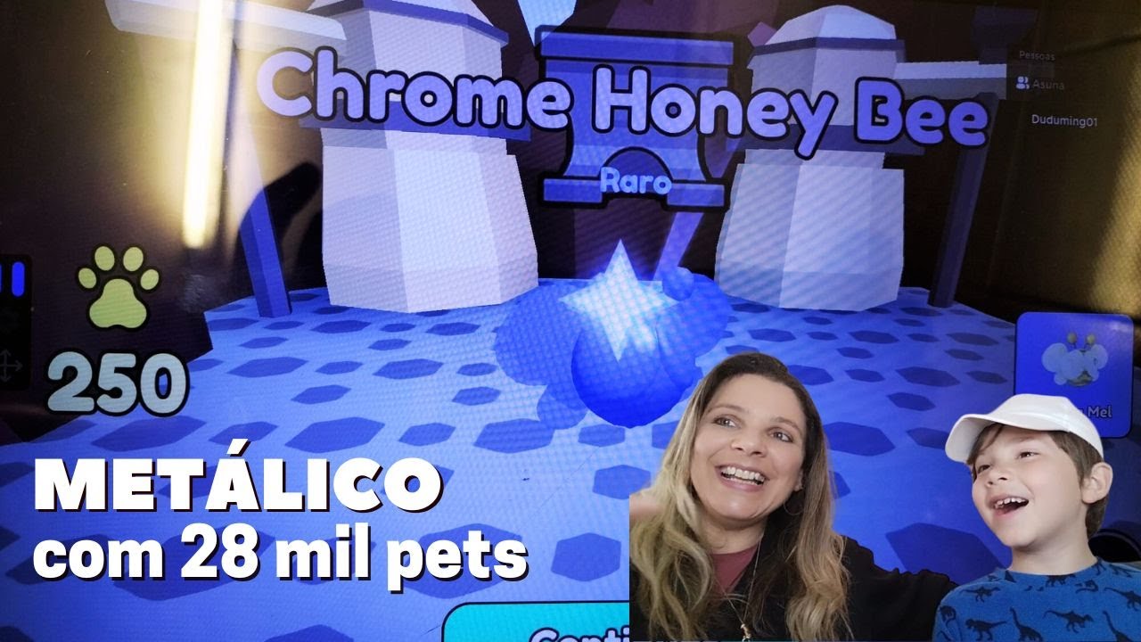 🔴 ROBLOX- COLLECT ALL PETS - O Duduming01 conseguiu o PRIMEIRO PET METÁLICO 😃