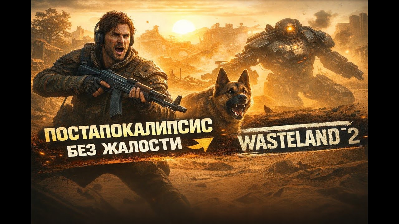 Собаки, роботы и Робинсоны — выживание продолжается #wasteland2 #игры #стрим