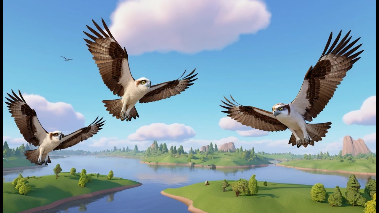 Five Little Ospreys Soar Soar Soar | Bird Watching & Counting Song for Kids