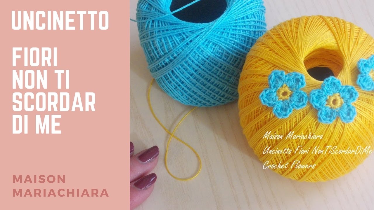 Uncinetto Fiori Non Ti Scordar Di Me | Crochet Flowers ForgetMeNot | Ganchillo Flor