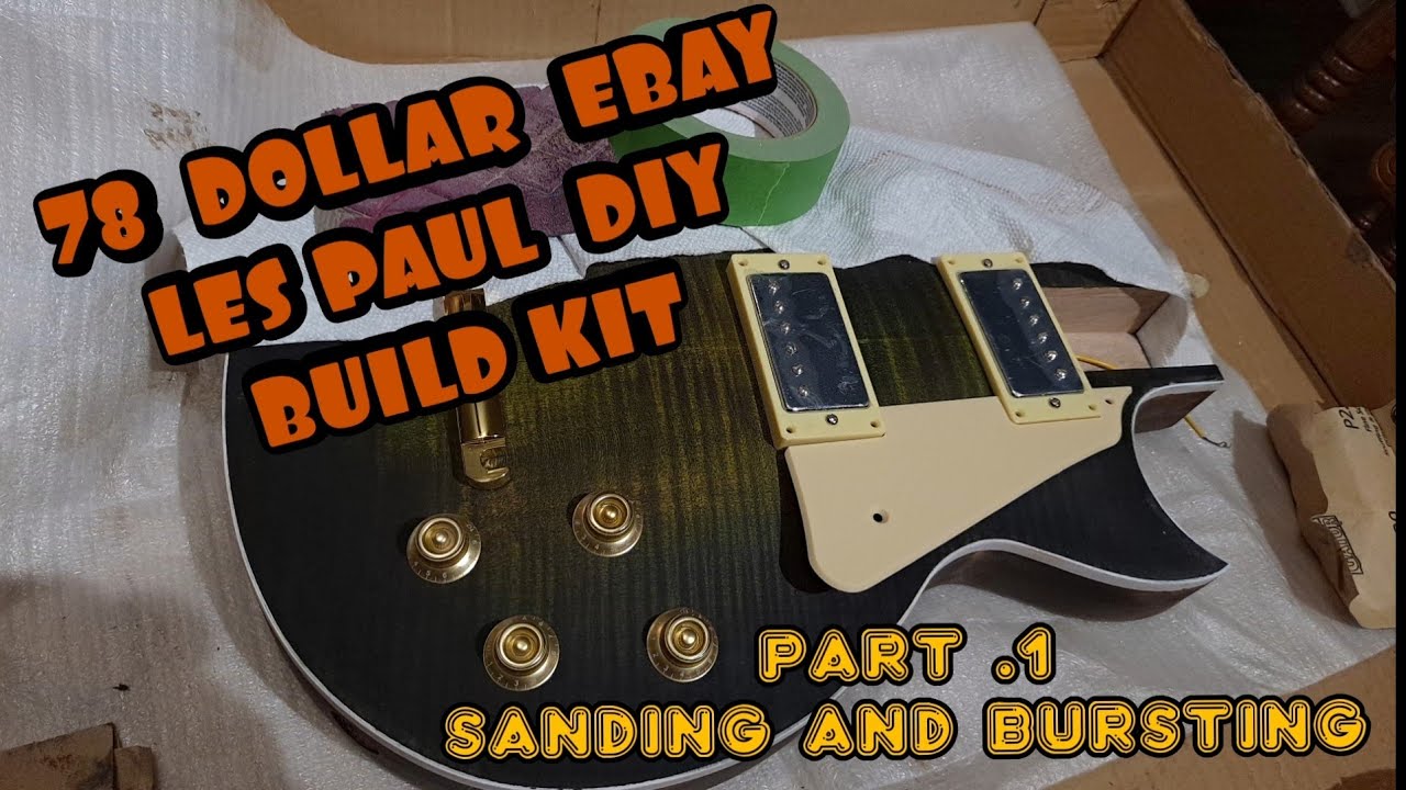 Les Paul  DIY  Guitar build kit from Ebay  ( part 1 )
