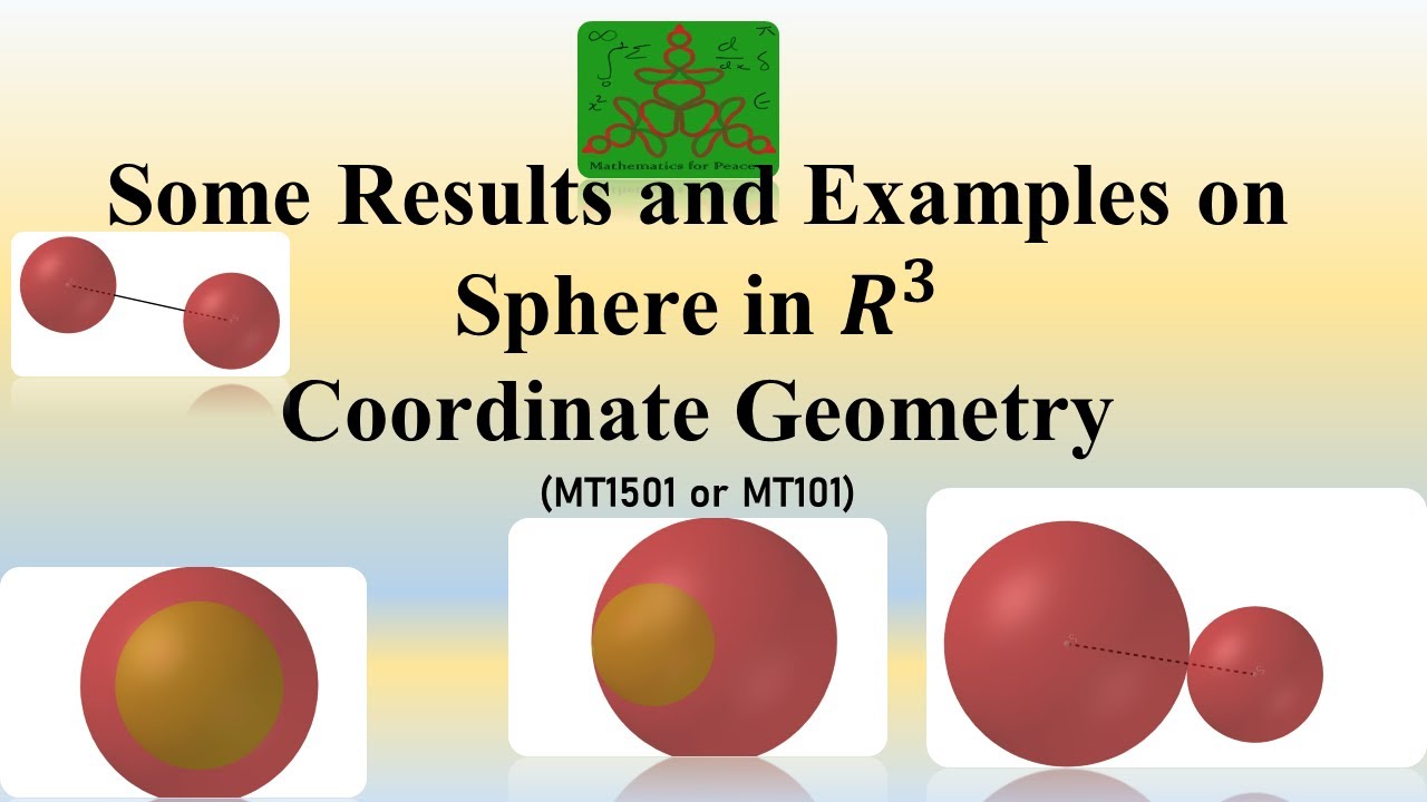 Examples on Sphere -II | Coordinate Geometry | BSc Mathematics
