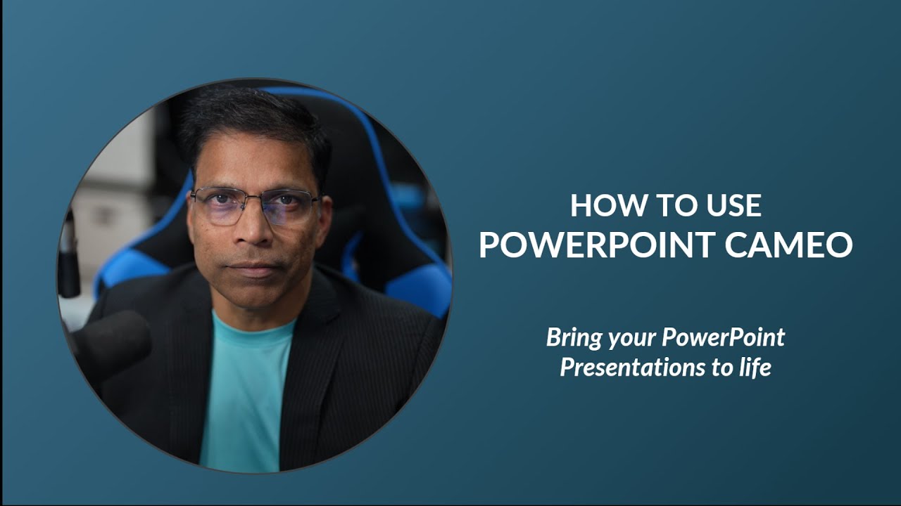 Microsoft Cameo: How to use your Camera within a PowerPoint Presentation