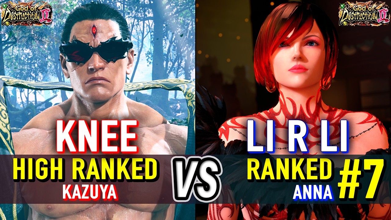 T8 🔥 KNEE (Kazuya) vs LI R LI (#7 Ranked Anna) 🔥 Tekken 8 High Level Gameplay