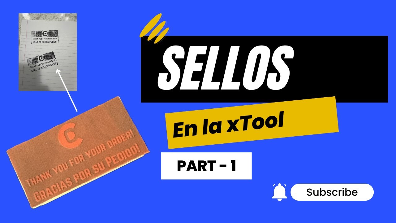 Como hacer sellos con su maquina xTool (El Diseño - Parte 1) | Creative Duo
