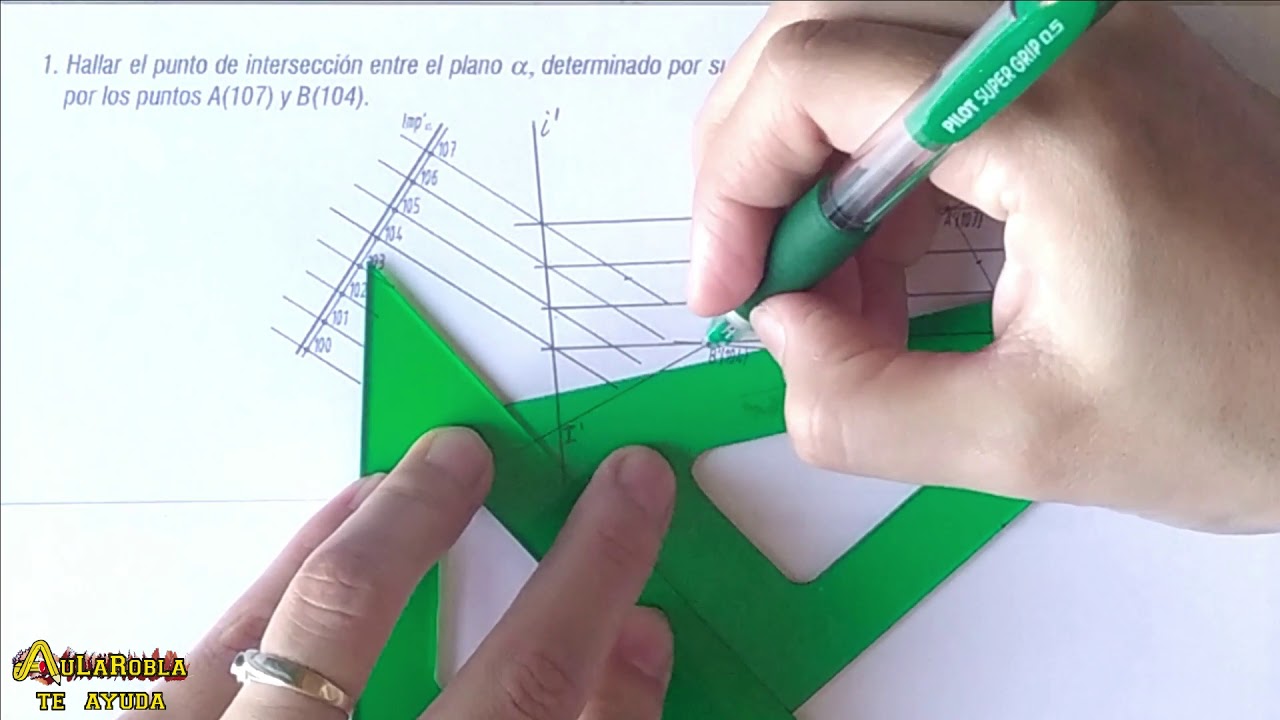 Sistema acotado: Intersección de planos y de recta y plano