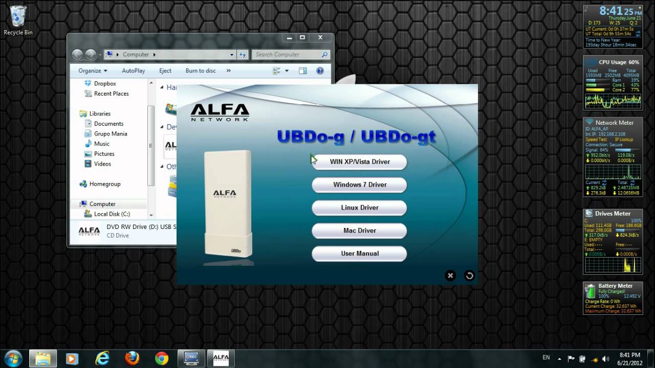 UBDo 1000mW Alfa Network Outdoor Long Range USB AP CPE Antenna