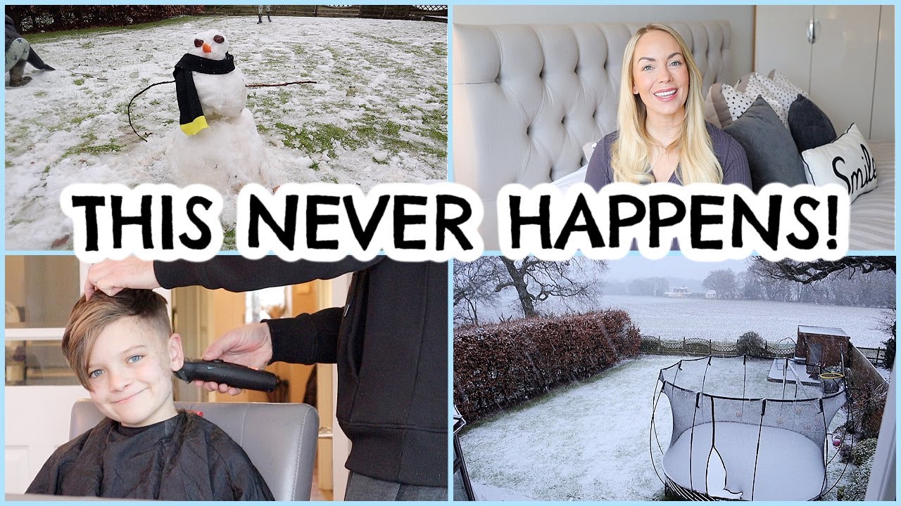 SNOW WAY! DAY IN OUR LIFE, LOCKDOWN HAIRCUTS, NEW GAME & FORGETTING MY WALLET | Emily Norris AD