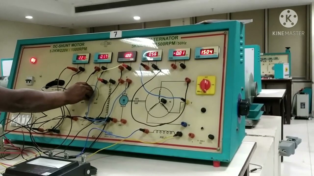 OCC & SCC of a 3 phase Salient Pole Synchronous Generator