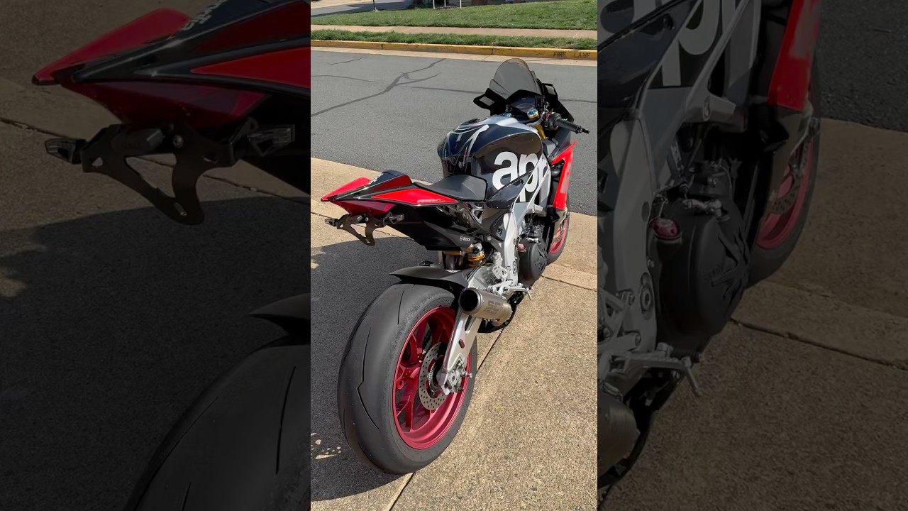 Aprilia RSV4 cold start with SC Project exhaust🔥
