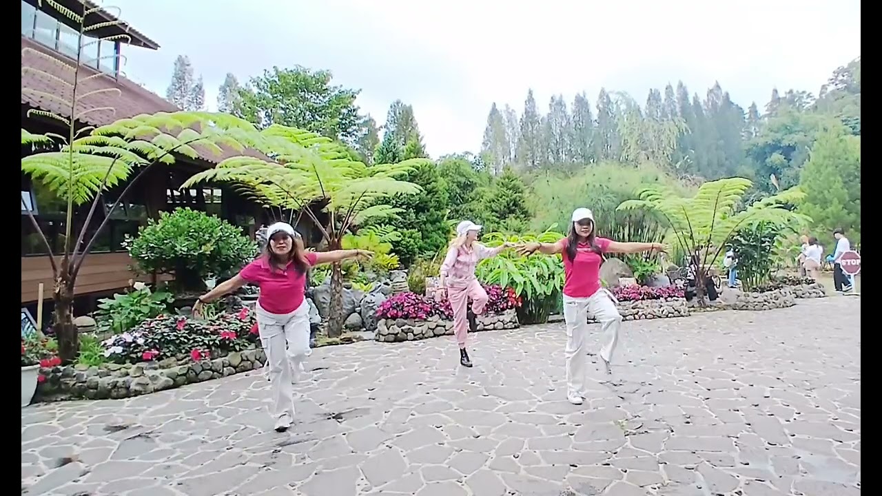 No toques mi corazon linedance choreo Rieya ( INA ) demo with Rieya,Fei,Dina💕