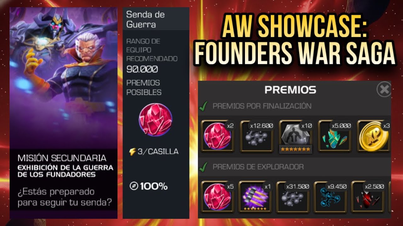 NEW ALLIANCE WAR SHOWCASE FOUNDERS WAR! | MY GUIDE AND WALKTHROUGHT | ITEMLESS | How to PLAY | MCOC