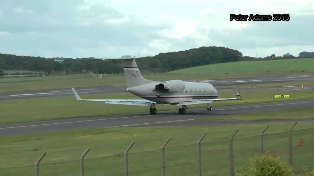 N165JF GULFSTREAM 5  DEPARTING EKPK Glasgow prestwick