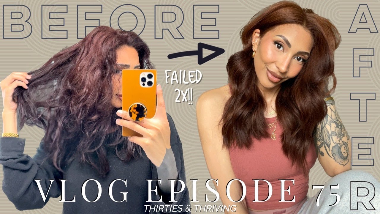 VLOG 75: Dying my hair red copper brown FAIL! Third time’s a charm?