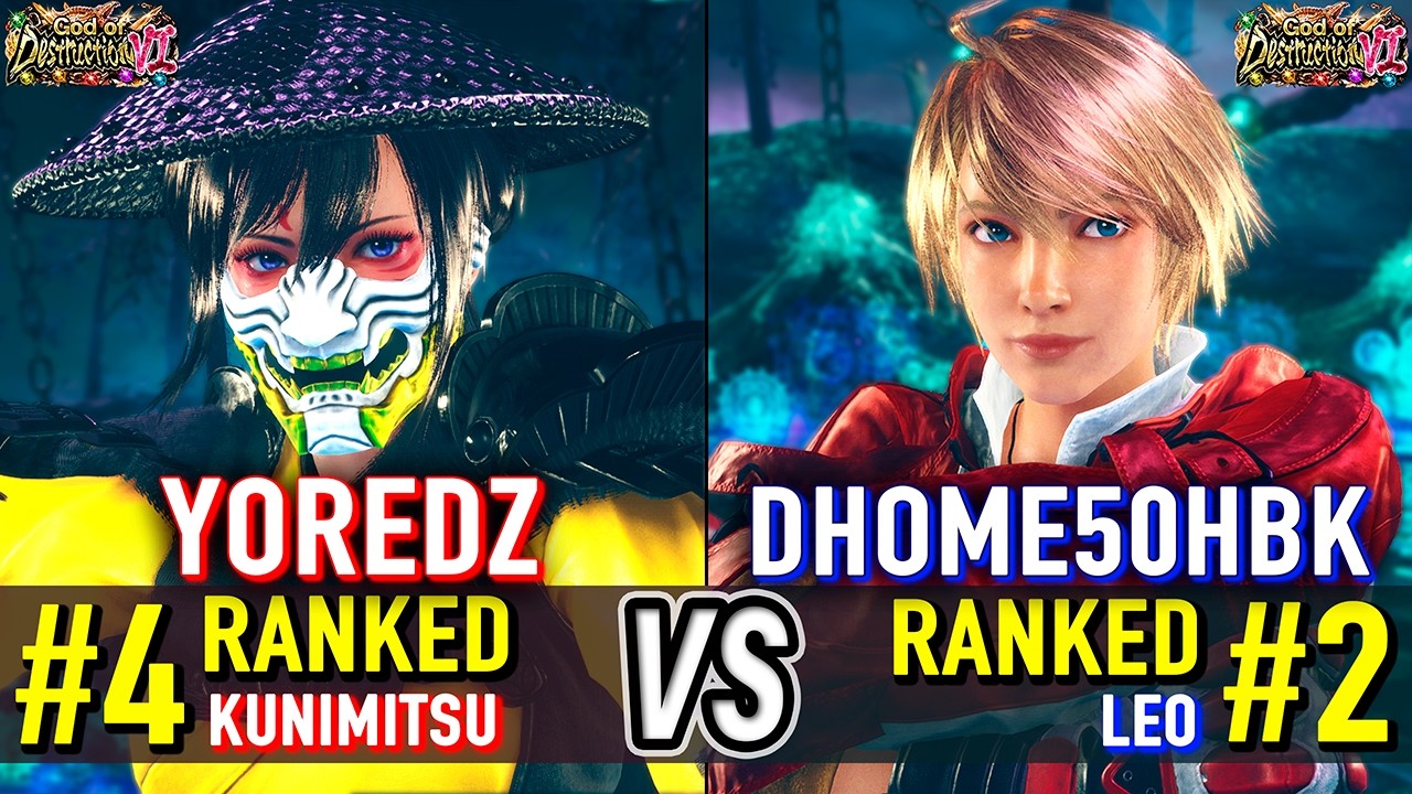 T8 🔥 YOREDZ (#4 Ranked Kunimitsu) vs DHOME50HBK (#2 Ranked Leo) 🔥 Tekken 8 High Level Gameplay
