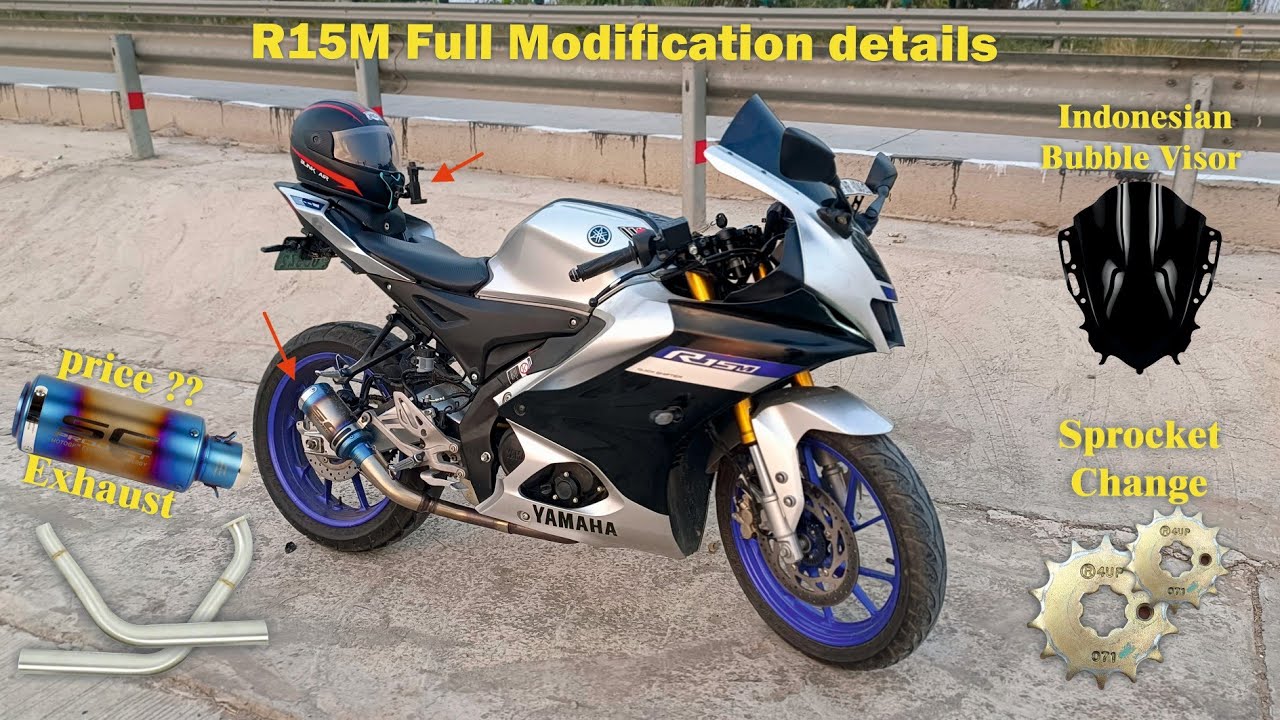R15M Full Review + All Modifications | SC Full System Exhaust ₹Cost | Real Ownership Mods 