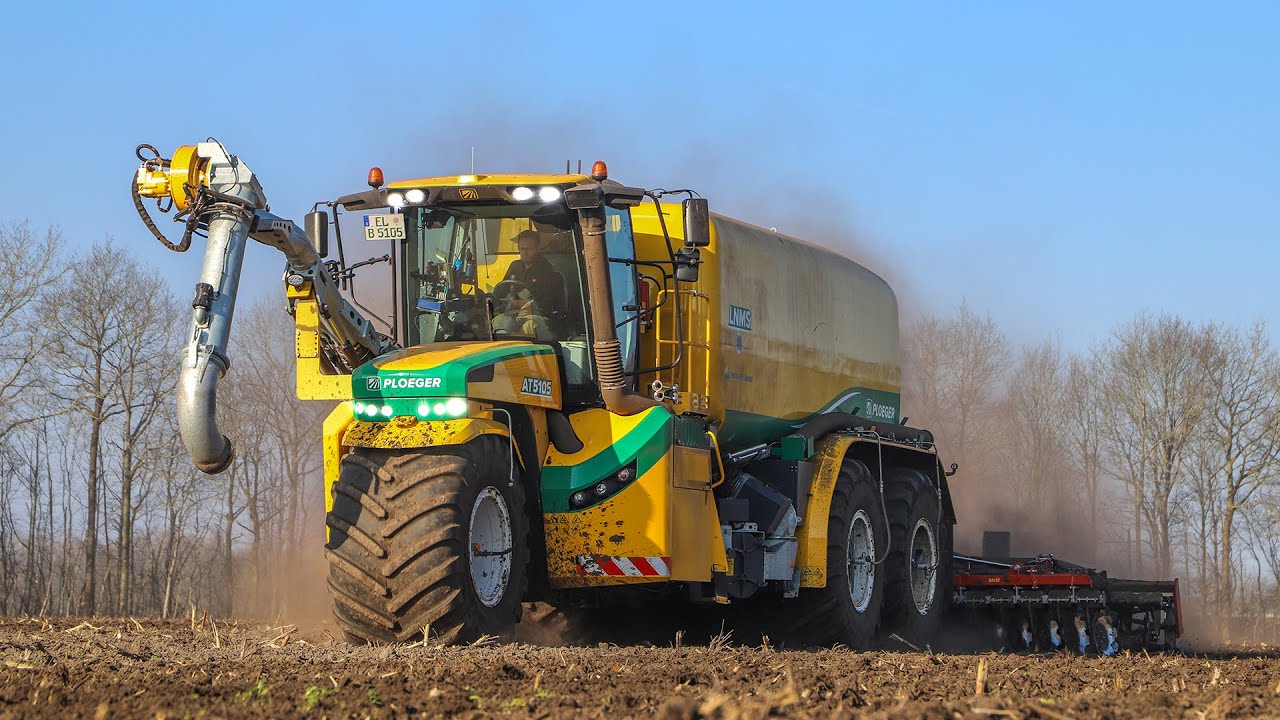 Ploeger AT5105 LNMS 5-wheel | Bouwland bemesten | Slurry Injection | Gülle fahren | 2022 Emsland
