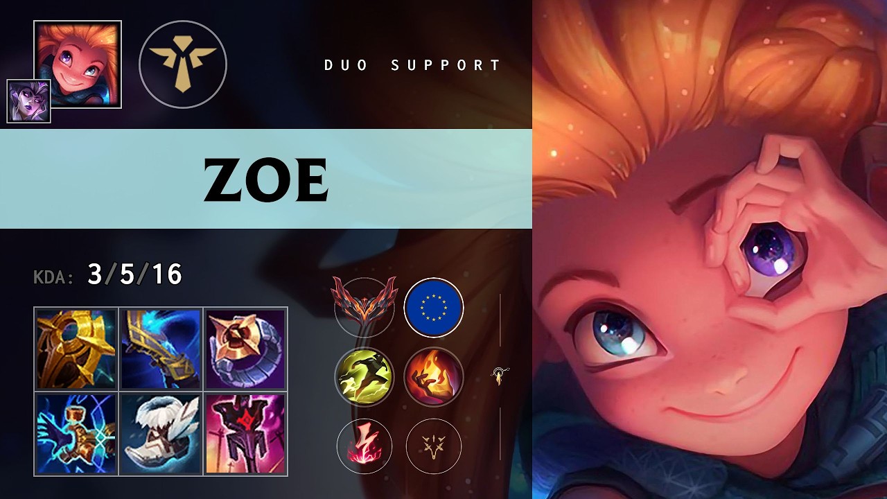 Zoe Support vs Bard (Banino) - EUW Grandmaster Patch 26.13