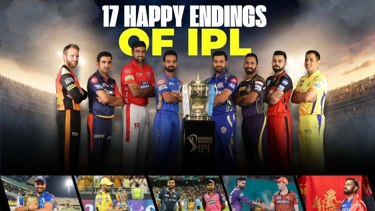 17 Epic IPL Happy Endings | Winning Moments (2008-2024) | IPL 2025. #ipl #winners #iplprediction #yt