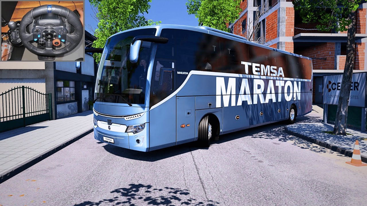Realistic Bus Driving Through Exciting Roads in kavala | Euro truck simulator 2 | Logitech G29 Setup