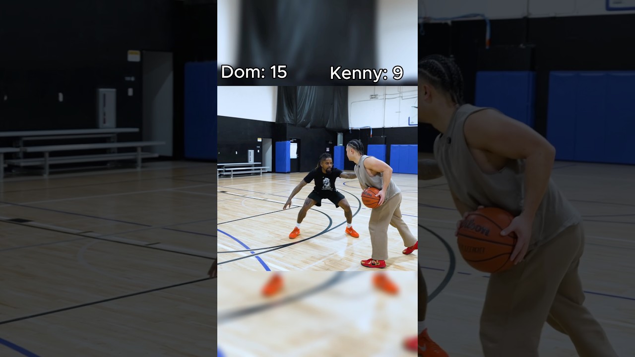 Trash Talking 1v1 Against LeftHandDom 😳🔥 #basketball #ballislife #hooping #hooper