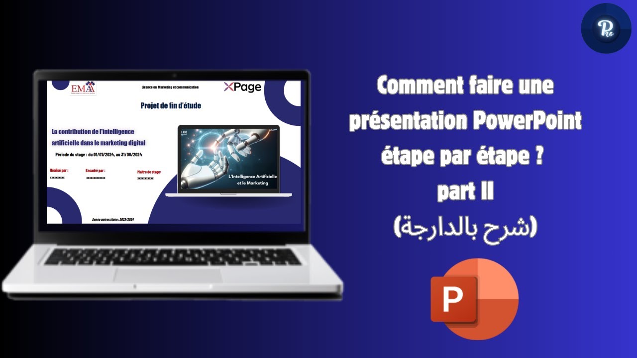 كيفاش تقاد une présentation PowerPoint étape par étape