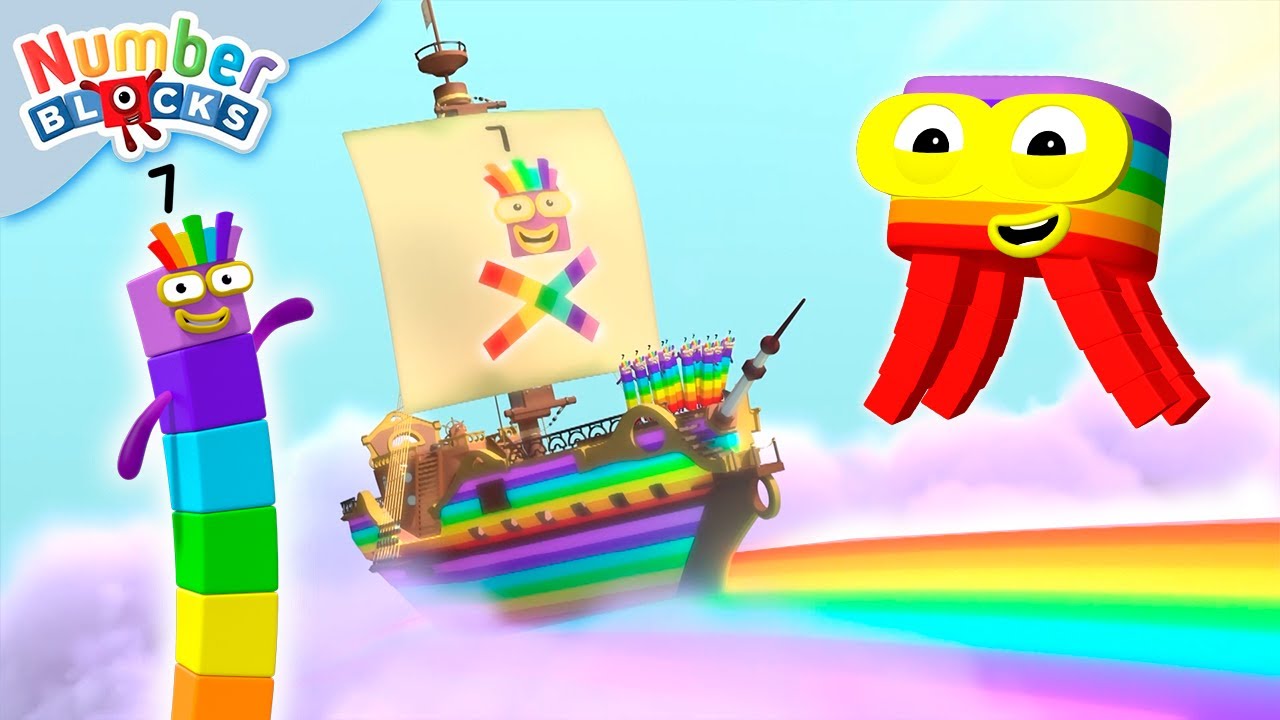 Regenbögen und bunte Mathematik 🌈 | Numberblocks Deutsch | Zählen lernen für Kinder