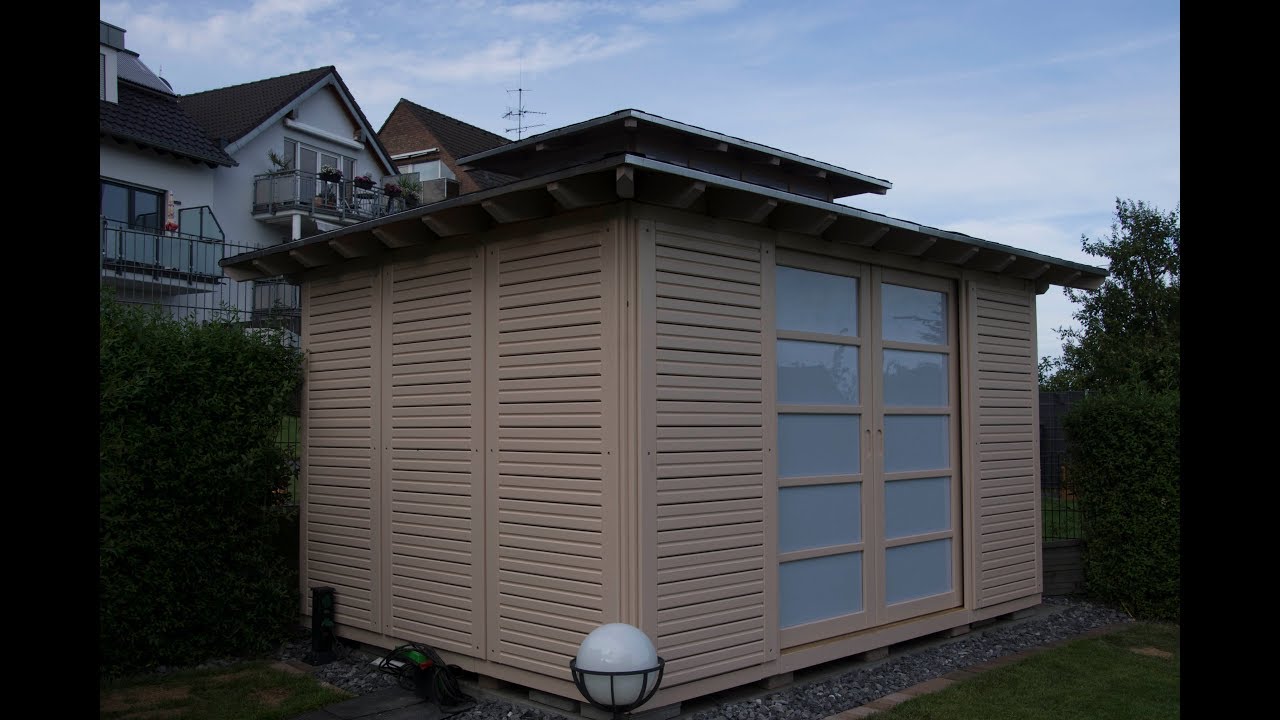 010 Gartenhaus im asiatischen Teehaus-Stil Teil 2 Aufbau u. Montage
