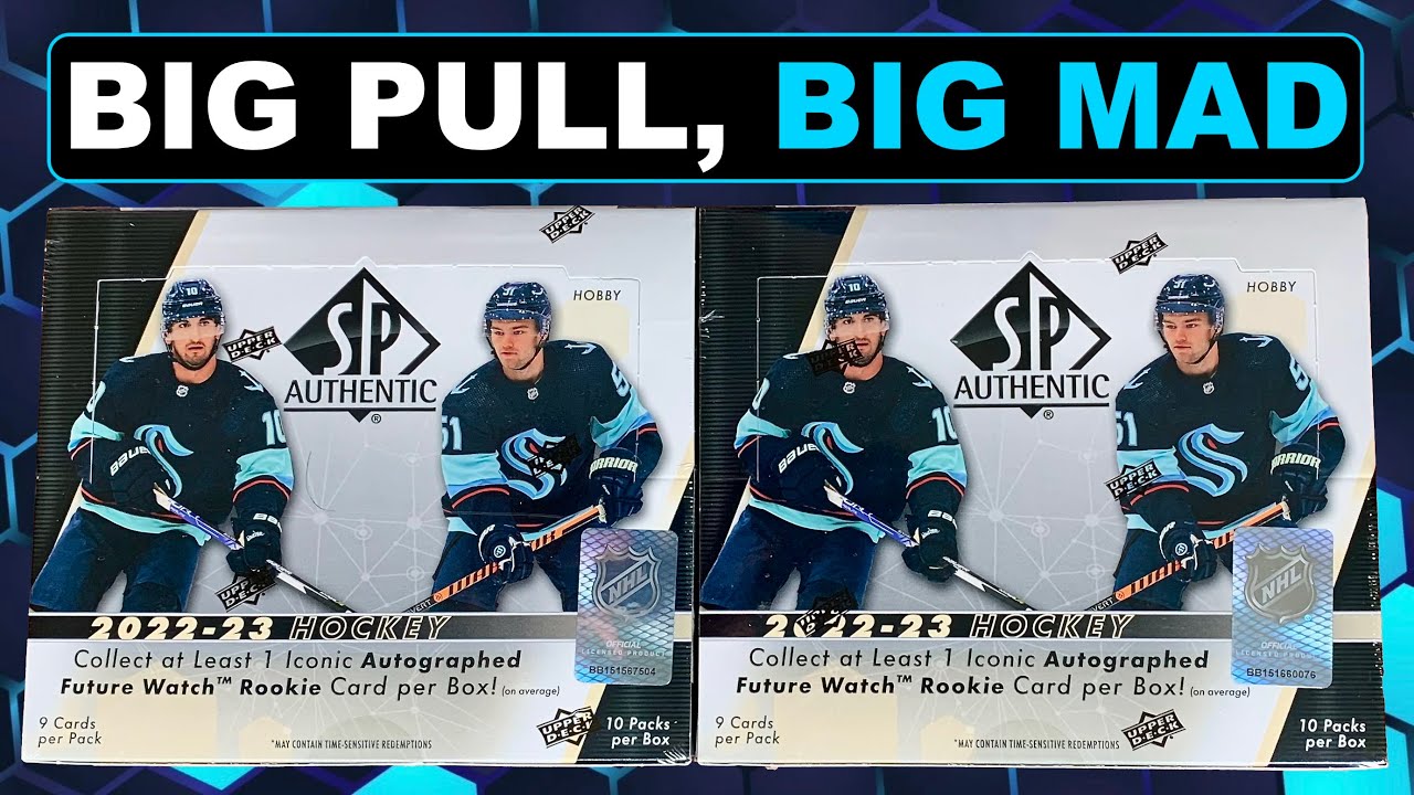 ОГРОМНОЕ ДЕЛО… НО — открываем 2 коробки SP Authentic Hobby Hockey сезона 2022-23
