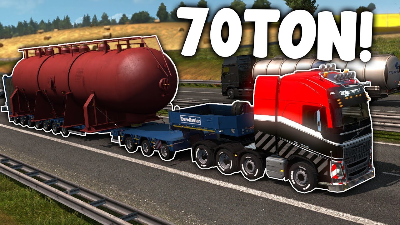 70 TON HEAVIEST CARGO!  -  Euro Truck Simulator 2  -  Heavy Cargo