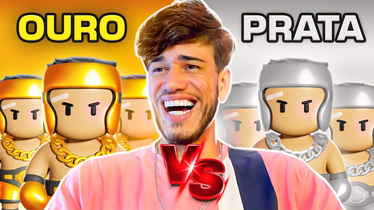 OURO VS PRATA NO STUMBLE GUYS - DESAFIO MAIS DIF&Iacute;CIL DO BLOCKDASH